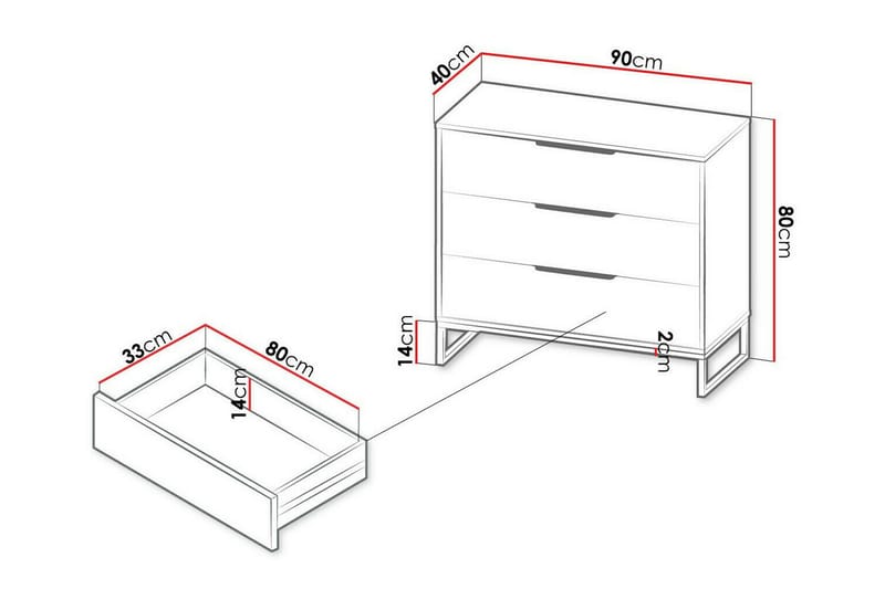 Staffin Barnskåp 90x80 cm - Vit - Möbler - Barnmöbler - Förvaring barnrum - Skåp barnrum