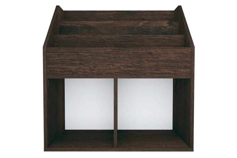 Tidningsställ för barn rökig ek 71x30x78,5 cm spånskiva - Brun - Möbler - Barnmöbler - Förvaring barnrum - Hylla barnrum - Bokhylla barn & boklåda