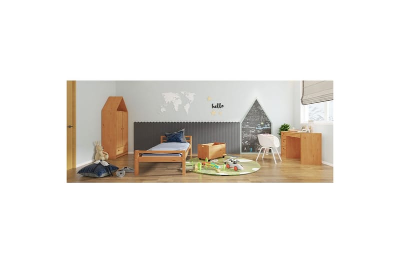 Leksakslåda/Skrin Alpi 68x39x43 cm, Natur - 68x39x43 cm, Natur - Möbler - Barnmöbler - Förvaring barnrum - Leksaksförvaring - Leksakslåda