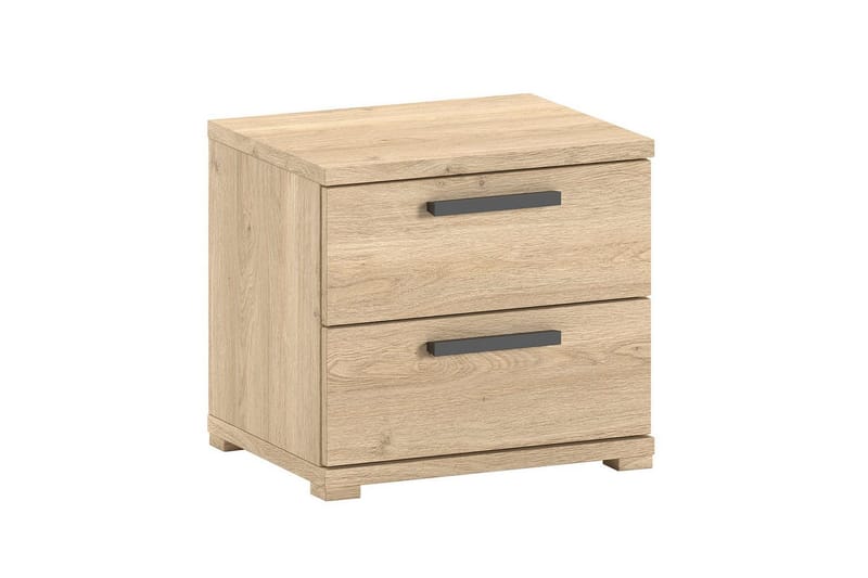 Sam Sängbord 39 cm i Trä med Förvaring och Lådor - Beige - Möbler - Bord & matgrupper - Avlastningsbord - Sängbord & nattduksbord