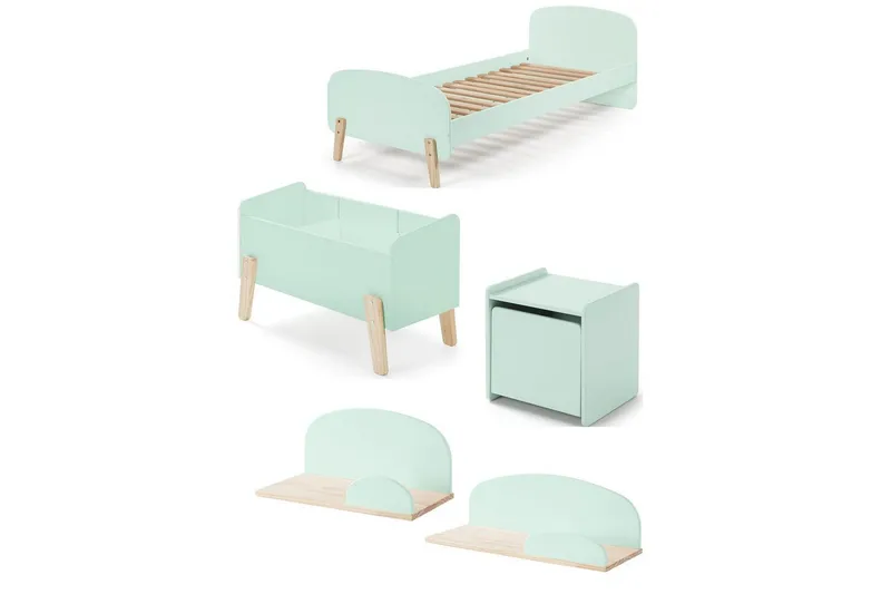 Kiddy Möbelset för Barnrum - Mint - Möbler - Barnmöbler - Barnmöbelset