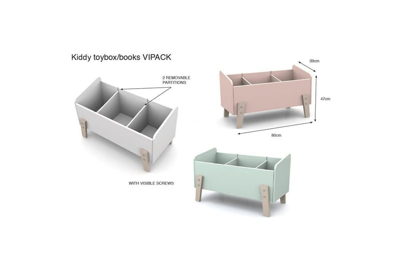 Kiddy Möbelset för Barnrum - Vit - Möbler - Barnmöbler - Barnmöbelset