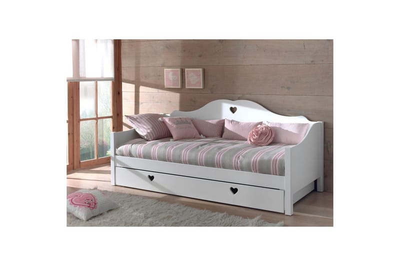 Loftsäng med Låda Amori 90 x 200 cm White - Möbler - Barnmöbler - Barnsäng & juniorsäng