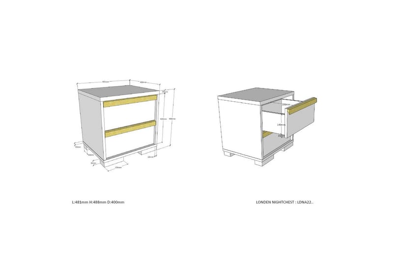 London Möbelset för Barnrum - Antracit - Möbler - Barnmöbler - Barnmöbelset