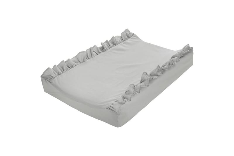 Skötbäddsöverdrag Volang 50 x 70 cm Grå - Grå - Möbler - Barnmöbler - Skötbord - Skötbädd & skötbordsunderlägg