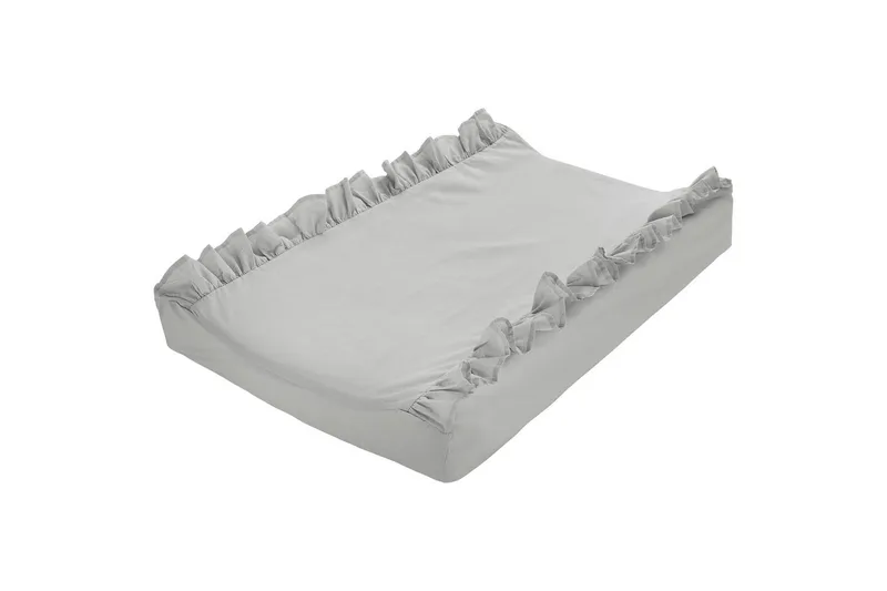 Skötbäddsöverdrag Volang 50 x 70 cm, Grå