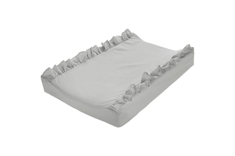 Skötbäddsöverdrag Volang 50 x 70 cm - Grå - Möbler - Barnmöbler - Skötbord - Skötbädd & skötbordsunderlägg