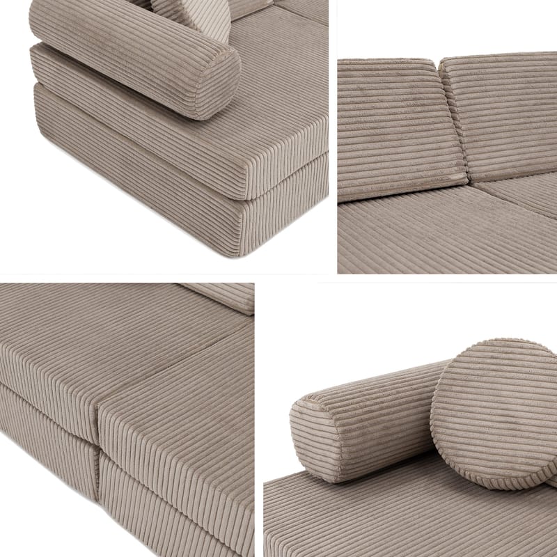 Tharosin 2-sits Barnsoffa - brun - Möbler - Barnmöbler - Barnsoffa
