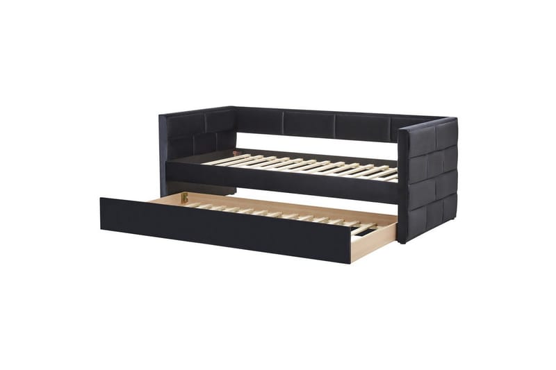 Utdragbar säng Chavonne - Svart - Möbler - Barnmöbler - Barnsäng & juniorsäng