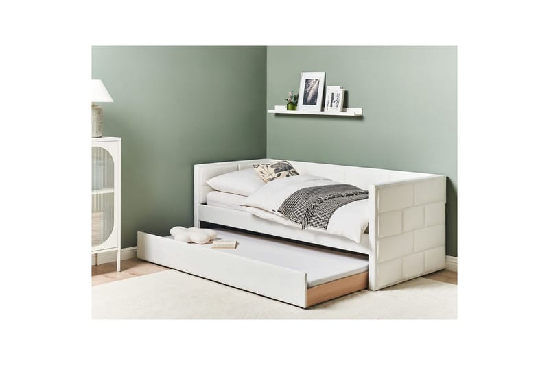 Utdragbar säng Chavonne - Vit - Möbler - Barnmöbler - Barnsäng & juniorsäng