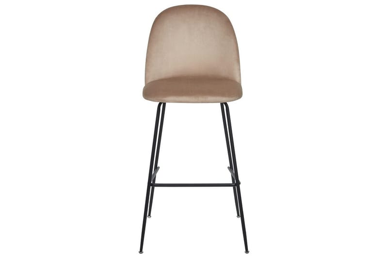 Barstol Arcola set om 2 Beige-Svart - Beige-Svart - Möbler - Stolar & fåtöljer - Barstol & barpall