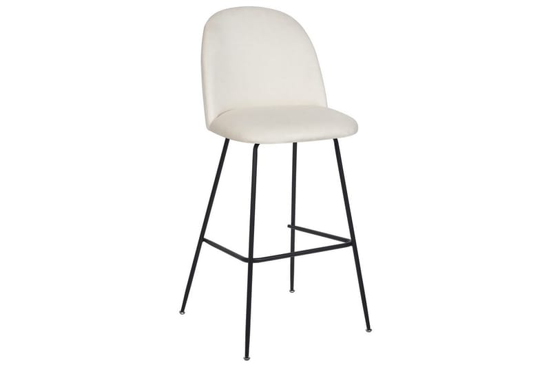 Barstol Arcola set om 2 Vit-Svart - Vit-Svart - Möbler - Stolar & fåtöljer - Barstol & barpall
