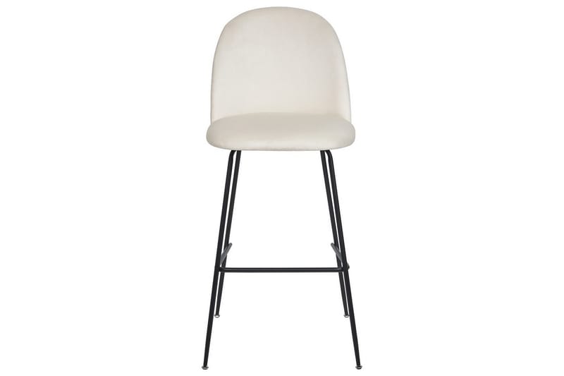 Barstol Arcola set om 2 Vit-Svart - Vit-Svart - Möbler - Stolar & fåtöljer - Barstol & barpall