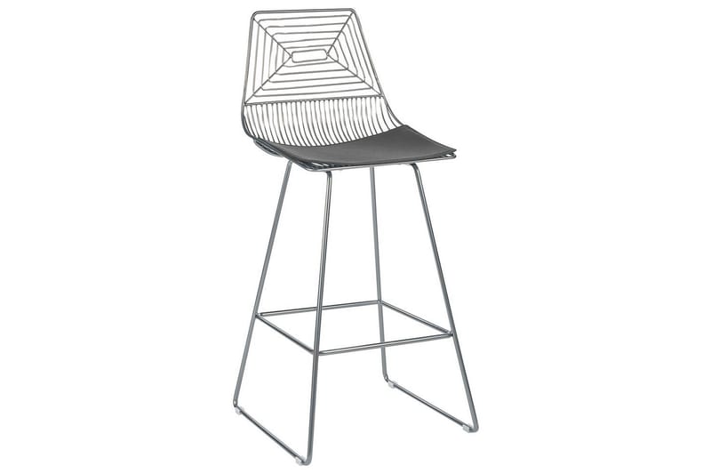 Barstol Bisbee set om 2 Silver-Svart - Silver-Svart - Möbler - Bord & matgrupper