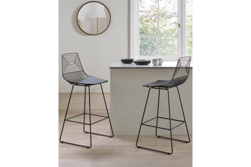 Barstol Bisbee set om 2 Svart - Svart - Möbler - Stolar & fåtöljer - Barstol & barpall