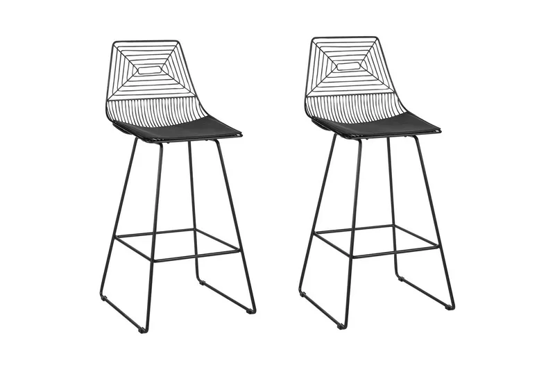 Barstol Bisbee set om 2 Svart - Svart - Möbler - Stolar & fåtöljer - Barstol & barpall