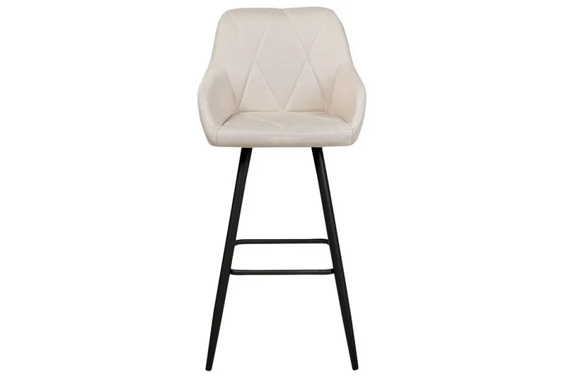 Barstol Darien set om 2 Ljusbeige-Svart - Ljusbeige-Svart - Möbler - Stolar & fåtöljer - Barstol & barpall