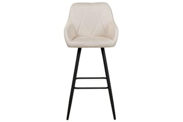 Barstol Darien set om 2 Ljusbeige-Svart - Ljusbeige-Svart - Möbler - Stolar & fåtöljer - Barstol & barpall