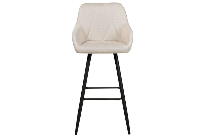 Barstol Darien set om 2 Ljusbeige-Svart - Ljusbeige-Svart - Möbler - Stolar & fåtöljer - Barstol & barpall