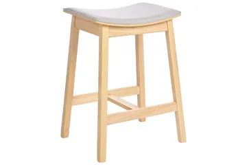 Barstol Dixon set om 2 Grå-Ljust Trä - Grå-Ljust Trä - Möbler - Stolar & fåtöljer - Barstol & barpall