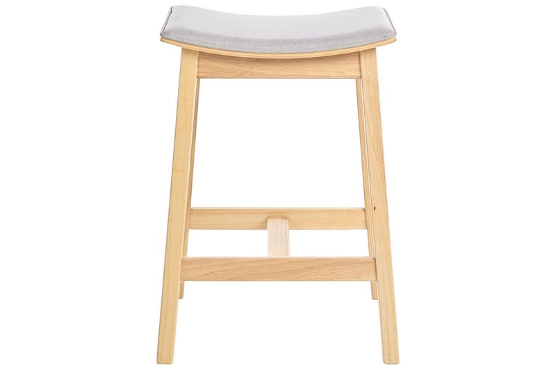 Barstol Dixon set om 2 Grå-Ljust Trä - Grå-Ljust Trä - Möbler - Bord & matgrupper