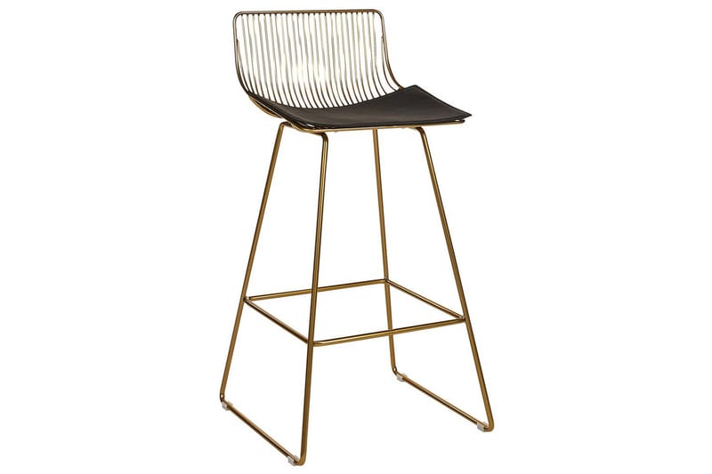 Barstol Fredonia set om 2 Guld-Svart - Guld-Svart - Möbler - Bord & matgrupper