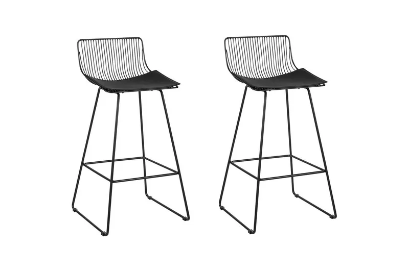 Barstol Fredonia set om 2 Svart, Svart