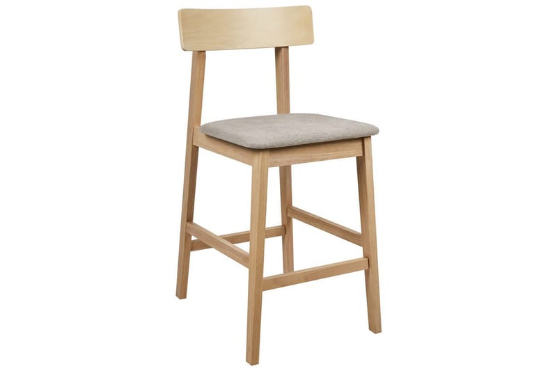 Barstol Isanti set om 2 Ljus Trä-Beige - Ljus Trä-Beige - Möbler - Stolar & fåtöljer - Barstol & barpall