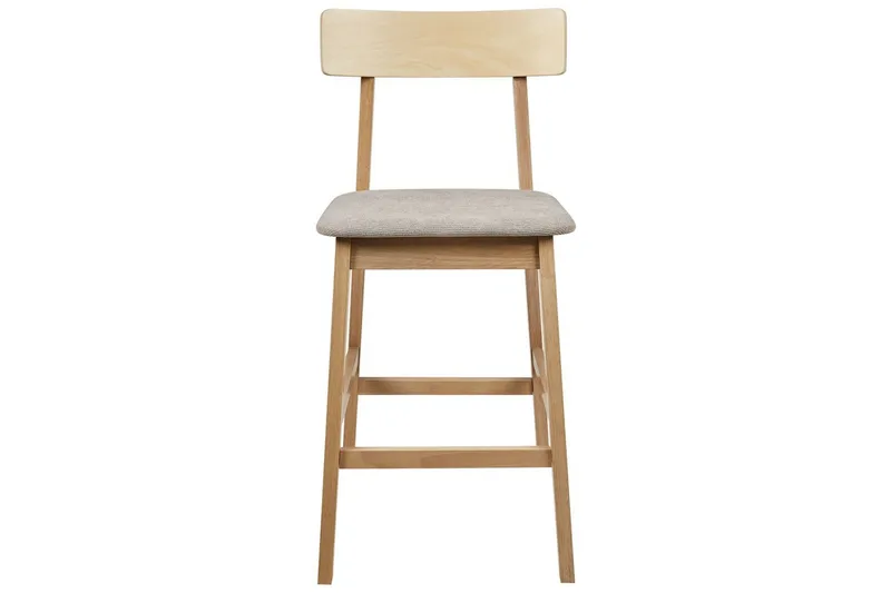 Barstol Isanti set om 2 Ljus Trä-Beige - Ljus Trä-Beige - Möbler - Stolar & fåtöljer - Barstol & barpall