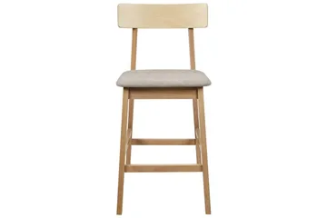 Barstol Isanti set om 2 Ljus Trä-Beige - Ljus Trä-Beige - Möbler - Stolar & fåtöljer - Barstol & barpall