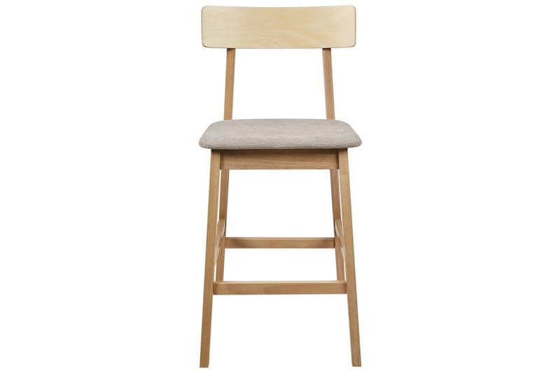 Barstol Isanti set om 2 Ljus Trä-Beige - Ljus Trä-Beige - Möbler - Stolar & fåtöljer - Barstol & barpall