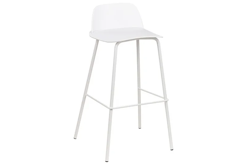 Barstol Mora set om 4 Vit - Vit - Möbler - Stolar & fåtöljer - Barstol & barpall