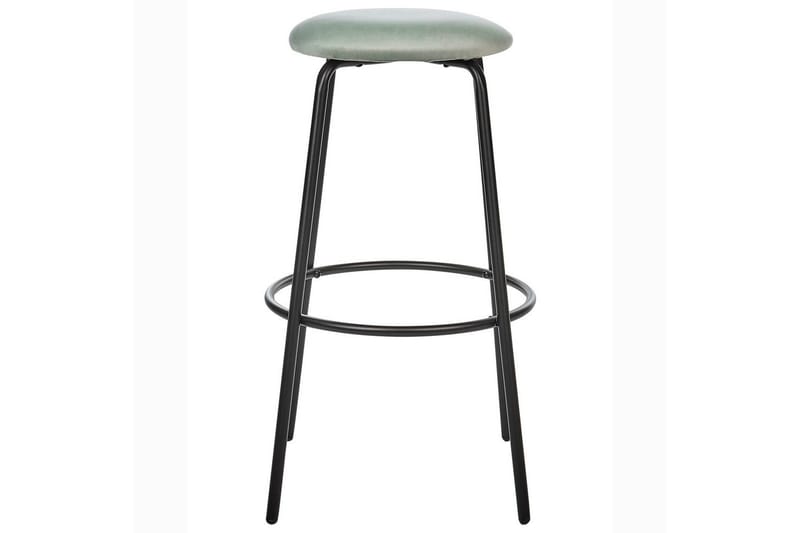 Barstol Morton set om 2 Grön-Svart - Grön-Svart - Möbler - Stolar & fåtöljer - Barstol & barpall