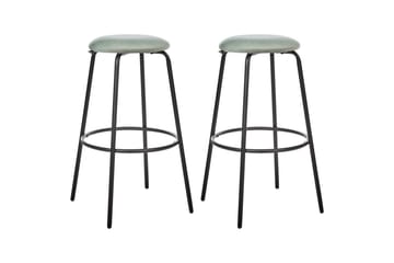 Barstol Morton set om 2 Grön-Svart