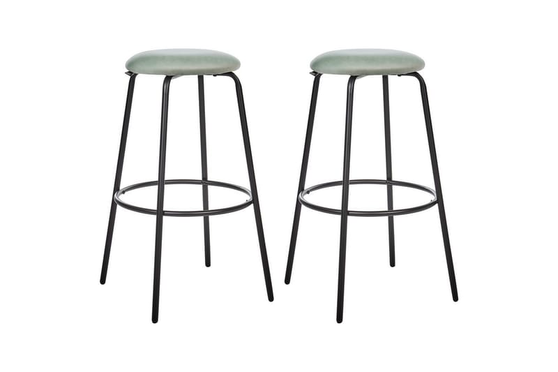 Barstol Morton set om 2 Grön-Svart - Grön-Svart - Möbler - Bord & matgrupper