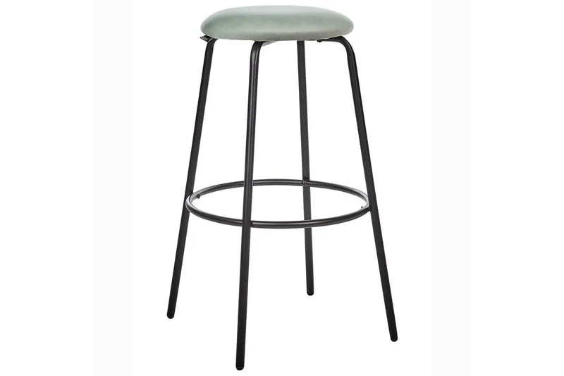 Barstol Morton set om 2 Grön-Svart - Grön-Svart - Möbler - Stolar & fåtöljer - Barstol & barpall
