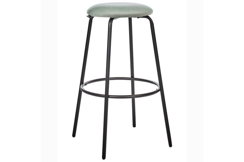 Barstol Morton set om 2 Grön-Svart - Grön-Svart - Möbler - Stolar & fåtöljer - Barstol & barpall