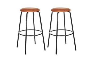 Barstol Morton set om 2 Orange-Svart