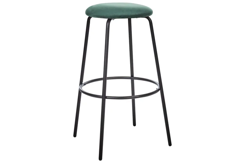 Barstol Morton set om 2 Smaragdgrön-Svart - Smaragdgrön-Svart - Möbler - Stolar & fåtöljer - Barstol & barpall