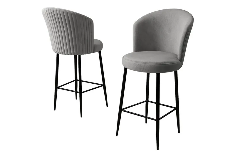 Barstol Redlands Grå / Svart - Grå / Svart - Möbler - Stolar & fåtöljer - Barstol & barpall
