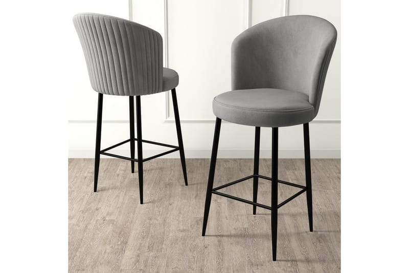 Barstol Redlands Grå / Svart - Grå / Svart - Möbler - Stolar & fåtöljer - Barstol & barpall