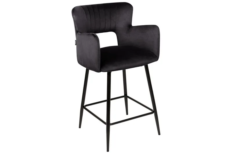 Barstol Sanilac set om 2 Svart - Svart - Möbler - Stolar & fåtöljer - Barstol & barpall