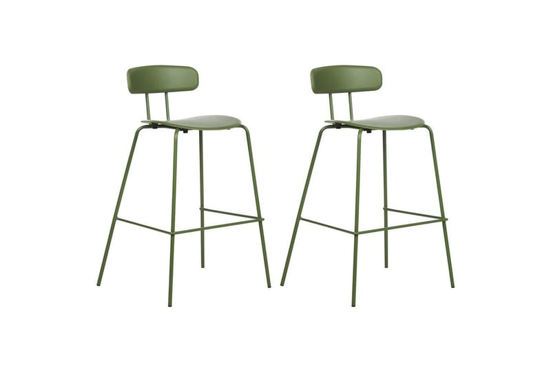 Barstol Sibley set om 2 Grön - Grön - Möbler - Stolar & fåtöljer - Barstol & barpall