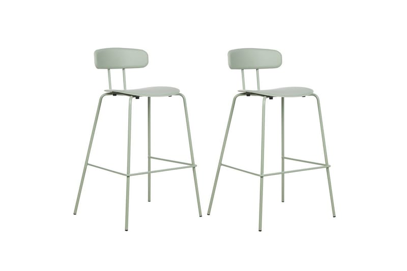 Barstol Sibley set om 2 Ljusgrön - Ljusgrön - Möbler - Bord & matgrupper