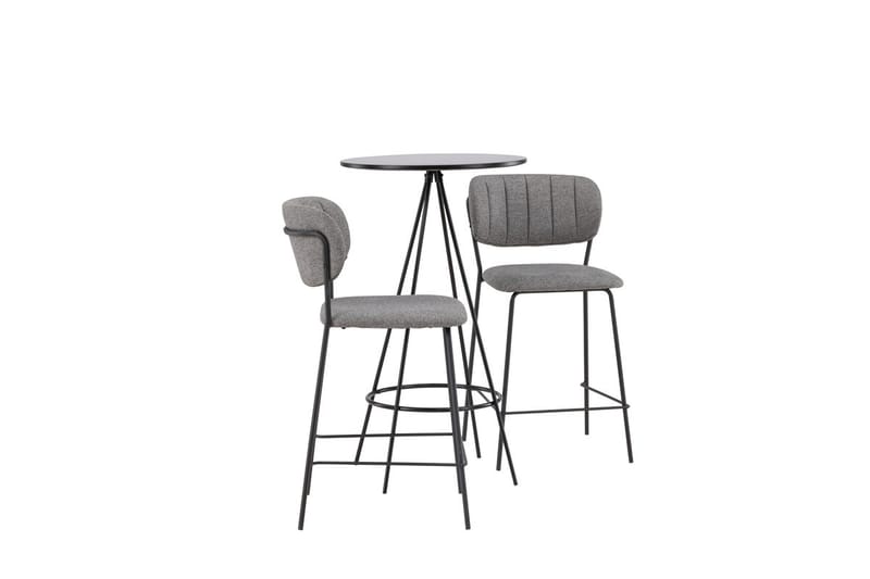 Bistro Barbord 60 cm med 2 Bell Matstol Grå - Möbler - Bord & matgrupper