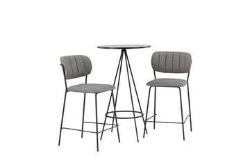 Bistro Barbord 60 cm med 2 Bell Matstol Grå - Möbler - Bord & matgrupper