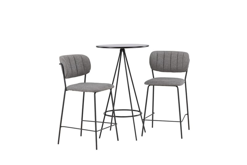 Bistro Barbord 60 cm med 2 Bell Matstol Grå - Möbler - Bord & matgrupper