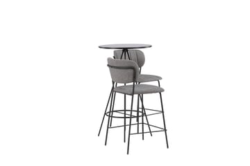 Bistro Barbord 60 cm med 2 Bell Matstol Grå - Möbler - Bord & matgrupper