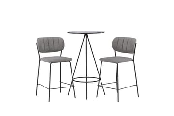 Bistro Barbord 60 cm med 2 Bell Matstol Grå - Möbler - Bord & matgrupper