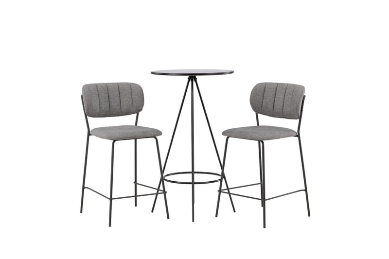 Bistro Barbord 60 cm med 2 Bell Matstol Grå - Möbler - Bord & matgrupper